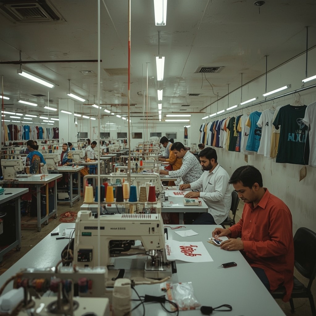 embroidery shop in Karachi working